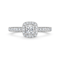 Click to view product details and reviews for Princess Cut Halo Diamond Ring 100cts.