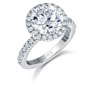 Halo Brilliant Cut Diamond Ring 473cts