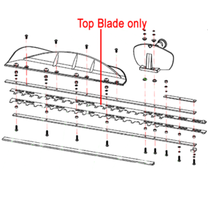 Mitox 7000 Htsx Ht70s Pro Hedge Cutter Upper Blade