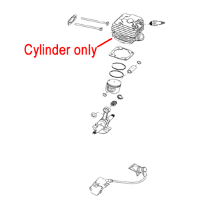 Gardencare Chainsaw Cylinder Gcyd450102 1