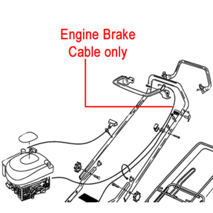 Hayter Motif Engine Brake Cable 111 3342