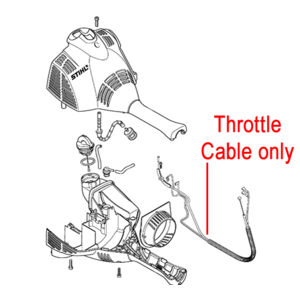 Stihl Throttle Cable Km Brushcutter 4144 180 1100