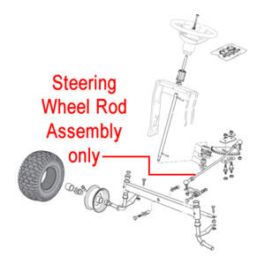 Mountfield Steering Wheel Rod Assembly 382000566 2