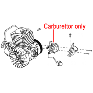 Mitox Chainsaw Carburettor Miyd38 3010600 00