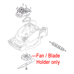 Mountfield Princess 38 42 Fan Blade Holder 322465644 1