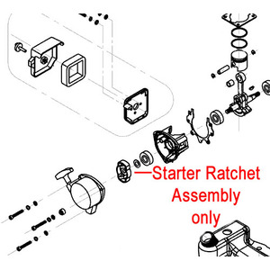 Mitox Starter Ratchet Assembly Tbc260d010002 00