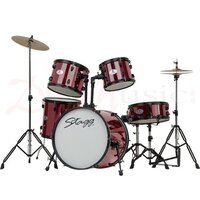 Stagg 20" Full Size Drum Kit - Red