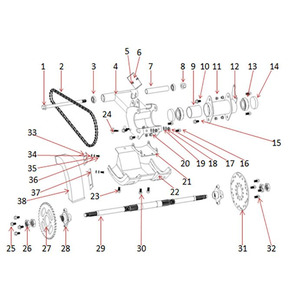 T Max Roughrider 90cc Quad Bike Rear Axle Shaft Hub Inner Sleeve