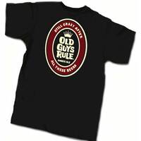 Old Guys Rule Beer Label T-Shirt - M