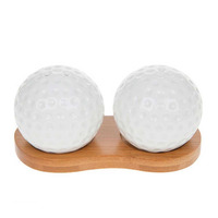 Joe Davies White Bamboo Golf Ball Cruet