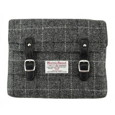 Glen Appin Harris Tweed Nethy IPad Case Grey Check