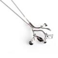 Click to view product details and reviews for Kiss Me Under The Mistletoe Necklace In Silver 16 42cm.