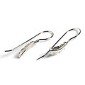 Click to view product details and reviews for Small Feather Hook Earrings In Silver Default Title.