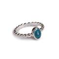 Click to view product details and reviews for Oval Ring In Silver And Turquoise K.