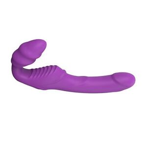 Rechargeable Silicone Strapless Vibrating Dildo