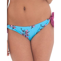 Curvy Kate Beach Bloom Ruffle Tie Side Brief Topaz/Floral