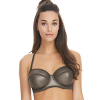 Freya Mercury Bandeau Bikini Top Gunmetal