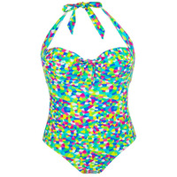 Pour Moi High Dive Underwired Padded Halterneck Swimsuit