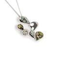 Click to view product details and reviews for Cactus Necklace In Silver And Green Amber 16 42cm.