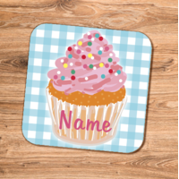 Personalised Cupcake Name Coaster