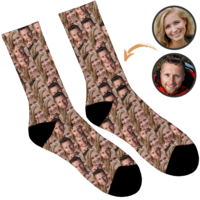 In Your Face - Couples Personalised Socks