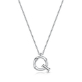 Click to view product details and reviews for Rox Bamboo Sterling Silver Letter Q Pendant.