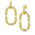 Click to view product details and reviews for Rox Cane Yellow Double Oval Drop Earrings.