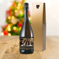 Christmas Tree Photo Upload Bottle Of Prosecco