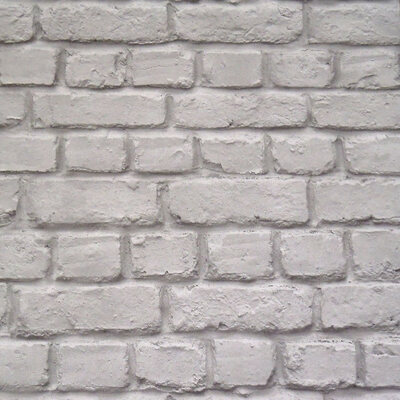 Dark Grey Brick Effect Wallpaper Rasch 226720