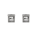 Click to view product details and reviews for Gucci G Cube Aged Silver Cufflinks.