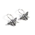 Click to view product details and reviews for Cute Honey Bee Drop Earrings In Silver Default Title.
