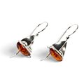 Click to view product details and reviews for Sailboat Boat Yacht Drop Earrings In Silver And Amber Default Title.