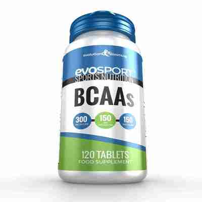 EvoSport BCAA Branched Chain Amino Acid Tablets - 120 Tablets