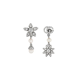 Gucci Flora White Gold Diamond Earrings
