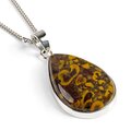 Click to view product details and reviews for Conglomerate Jasper Necklace Natural Designer Gemstone 16 42cm.