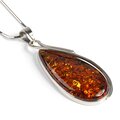 Click to view product details and reviews for Natural Cognac Amber And Silver Necklace Natural Designer Gemstone 16 42cm.