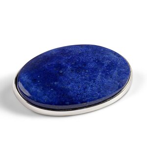 Statement Lapis Lazuli Brooch Natural Designer Gemstone Default Title