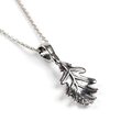 Click to view product details and reviews for Mighty Oak Leaf Necklace In Silver 16 42cm.