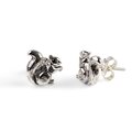 Click to view product details and reviews for Miniature Squirrel Stud Earrings In Silver Default Title.