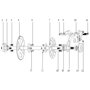 Funbikes Toxic Electric Mini Quad V2 Rear Sprocket Bolt Spring Washer