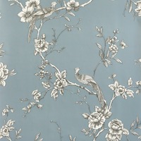 Chinoise Wallpaper Slate Blue World of Wallpaper 900102