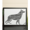 Personalised German Shepherd Dog - Word Art