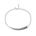 Click to view product details and reviews for Shaun Leane Sabre Deco Silver Ceramic Chain Bracelet Medium Code Sa083ssbkbzm.