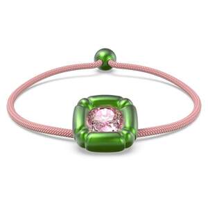 Swarovski Dulcis Bracelet Cushion Cut Crystals Green 5613643