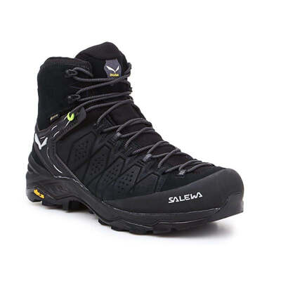 Salewa Mens MS Alp Trainer 2 Mid GTX Hiking Shoes - Black