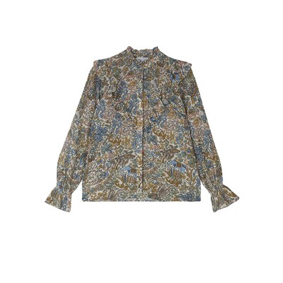 Layla Printed Blouse - Enchanted Forest