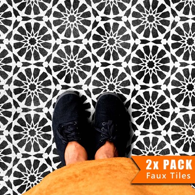 NADOR Faux-Tile Stencil - 6" (152mm) Multi 8-tile / 1 pack (1 stencil)