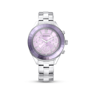 Swarovski Octea Lux Sport Watch Metal Bracelet Purple Stainless Steel 5632484