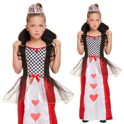 Girls Queen of Hearts World Book Day Fancy Dress Costume 7-9 yrs