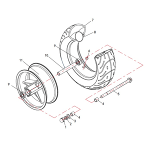 Monkey Bike Front Axle Lock Nut